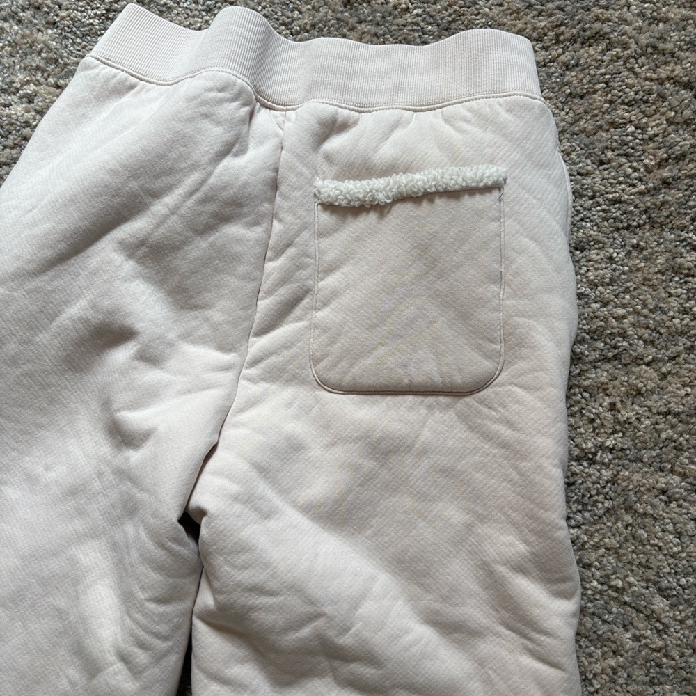 Ugg Dayan Bonded Fleece Sweatpants in Beige Size Small - Picture 5 of 5